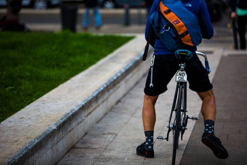 In bici a Milano